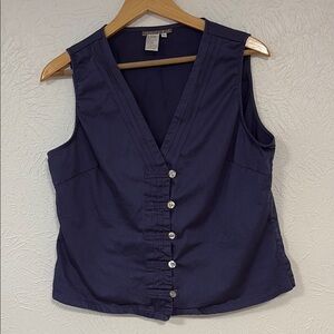 Elegant Dark Purple Cotton Women’s Vest by Isabella Bird
